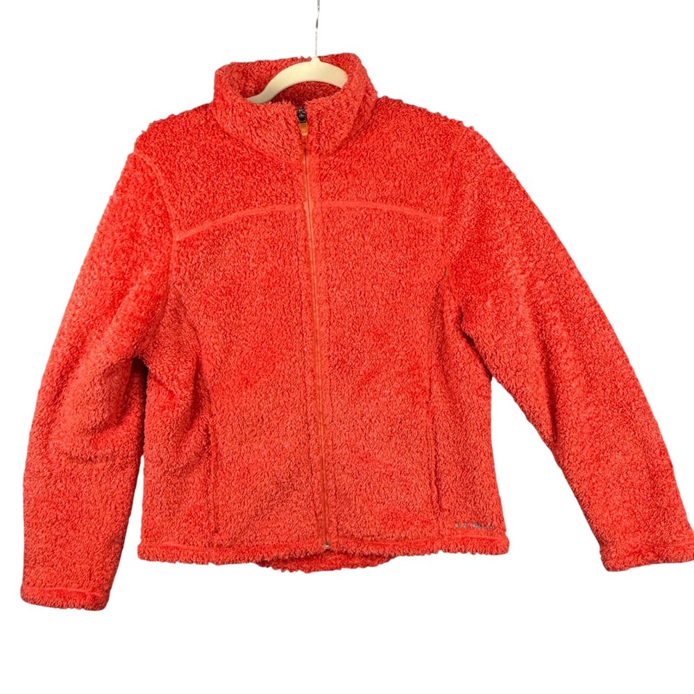 Vintage LL Bean L Polartec Curly Fleece Teddy Jacket High Pile Y2K 90s 00s Retro